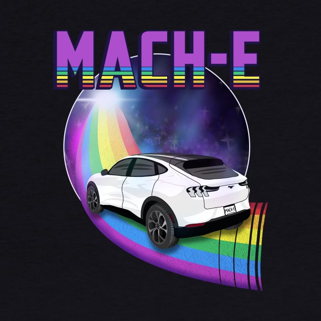 Mach-E Rides the Rainbow Galaxy in Star White by zealology